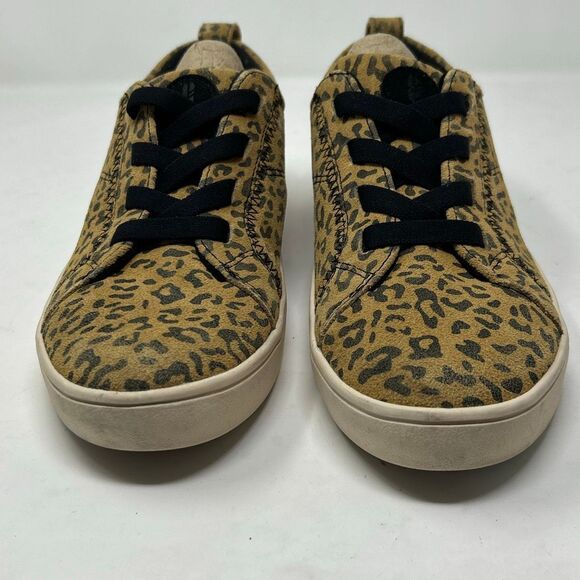 Spenco Revitalign Misty Suede Sneakers Womens Sz 7 Leopard Print Water Repellent - Picture 3 of 9